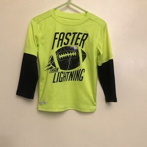 JUMPING BEANS boys Neon graphic Long sleeve tee